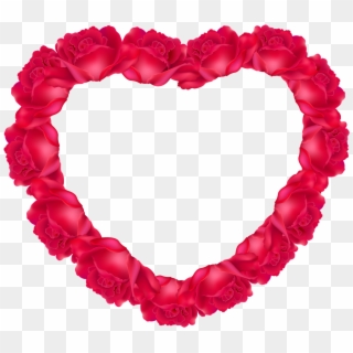 Heart Rose Png Photo - Heart With Roses Png, Transparent Png