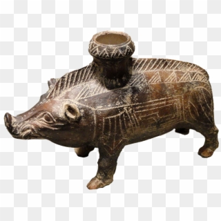 June 2018 ^ - Etruscan Boar Vessel 500 600 Bc, HD Png Download