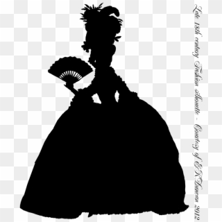 My Fanciful Muse - 18th Century Fashion Silhouette, HD Png Download