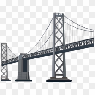 Rope Bridge Clipart Transparent - Oakland Bay Bridge, HD Png Download