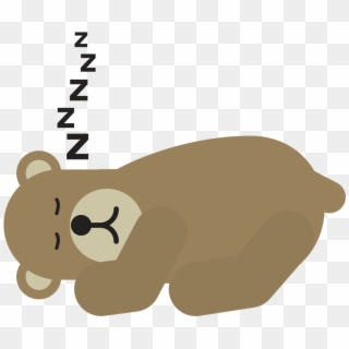 Emoji - Bear - Hibernating Bear Clip Art, HD Png Download