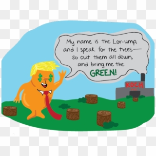 Stump Clipart Donald Trump - Mother Earth In Cartoon, HD Png Download
