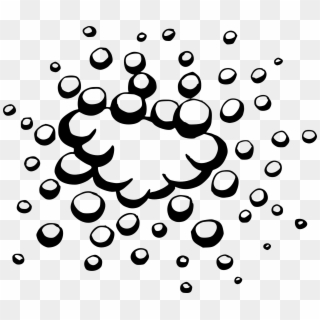 Png File Size - Black And White Bubbles Png, Transparent Png