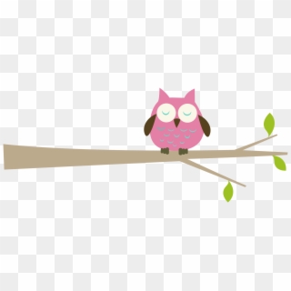 Owl On Tree Clipart, HD Png Download