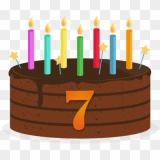 7th Birthday Cake Png - Birthday, Transparent Png