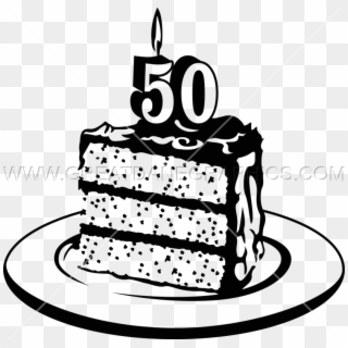 50th Birthday Cake Png - 50th Birthday Cake Clipart, Transparent Png