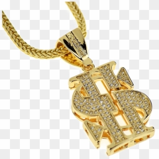Thug Life Dollar Gold Chain Png Transparent Image - Dollar Chain Png, Png Download
