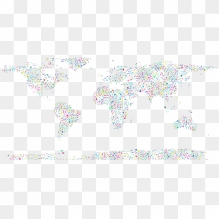 World Map Globe World Map Border - World Map With People On It With Clear Background, HD Png Download