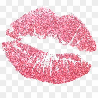 Pink Lips Png - Pink Glitter Lips Transparent, Png Download