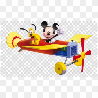 Mickey Mouse On A Plane Clipart Mickey Mouse Minnie, HD Png Download