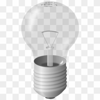 Light Bulb Clipart Lamp - Unlit Light Bulb Png, Transparent Png