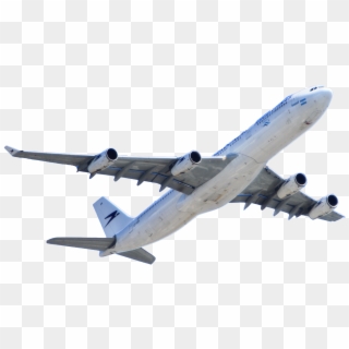 White Passenger Plane Flying On Sky - Plane In Sky Png, Transparent Png