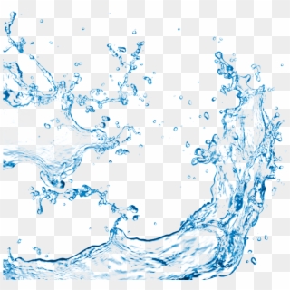 Blue Water Wave - Water Drops, HD Png Download