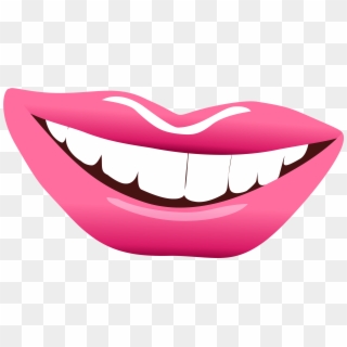 Lips Pink Png Clipart Image - Lips Pink With Teeth Clipart Png, Transparent Png