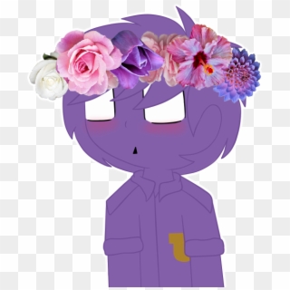 Purple Guy With A Flower Crown - Purple Transparents Flowercrown, HD Png Download