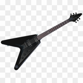This Free Icons Png Design Of Flying V Black Guitar, Transparent Png