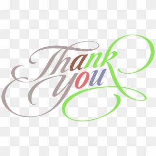 Thank You Colorful Fantastic Text Clipart - Clipart Thank You Png, Transparent Png