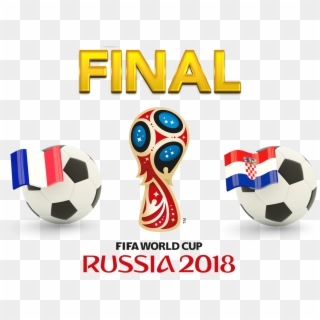 Fifa World Cup 2018 Final Match France Vs Croatia Png - Russia Vs Croatia World Cup, Transparent Png