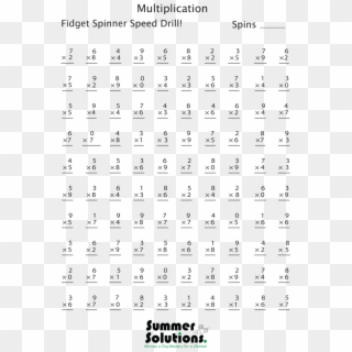 Fidget Spinners And Math Practice Stem Pinterest Spinner - Printable Maths For 8 Year Olds Worksheets, HD Png Download