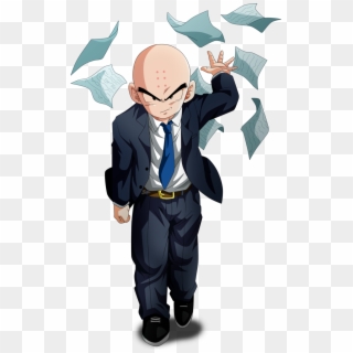 698 X 1144 9 - Krillin In A Suit, HD Png Download