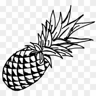 Svg Black And White Download Drawing Fruit Pineapple - Pineapple Drawing Png, Transparent Png