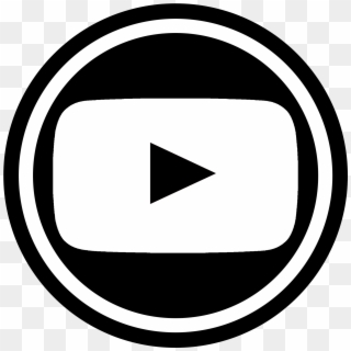 B&w Youtube Icon - Icon, HD Png Download