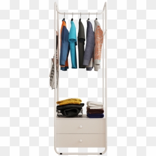 Creative Hanger Floor Bedroom Coat Rack Simple Clothes - Wardrobe, HD Png Download