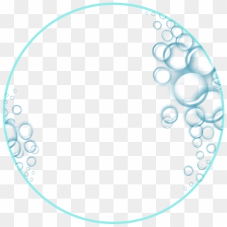 Bubbles, Blue, Circle Frame - Bubble Frame Png Transparent, Png Download