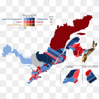 Grolier Online Atlas - 2017 Canadian Election Results, HD Png Download