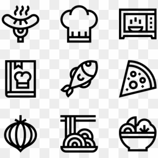 Chef Icon Packs Svg Psd Png - White Icons Png, Transparent Png