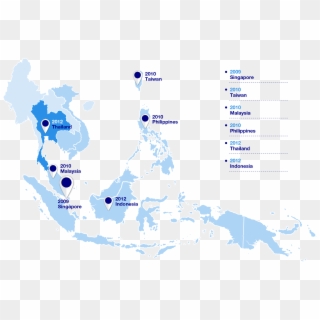 Seagroup Thailand - Southeast Asia Map, HD Png Download