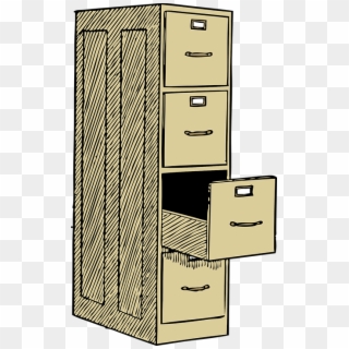 File Cabinet Office Furniture File Storage Paper - File Cabinet Clipart, HD Png Download