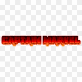Captain Marvel Logo Big - Amber, HD Png Download
