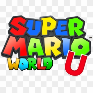 800px-super Mario Wordl U Logo - New Super Mario World U Logo, HD Png Download