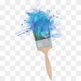 #ftestickers #paintbrush #paint #splatter #blue #green - Utility Knife, HD Png Download