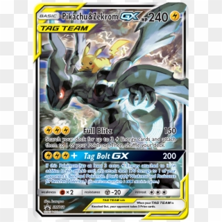 Pikachu And Zekrom Gx, HD Png Download