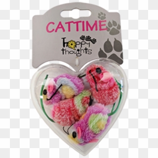 Cattime Coloured Mouse Cat Toys - Animal Figure, HD Png Download