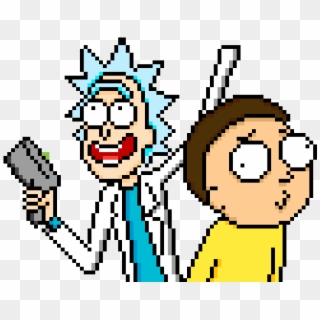 Rick And Morty Pixel Art, HD Png Download