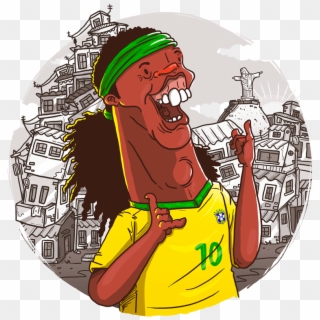 Ronaldinho Gaùcho - Cartoon, HD Png Download