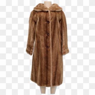 Mincara By Russel Taylor Vintage Faux Fur Coat , Png - Overcoat, Transparent Png