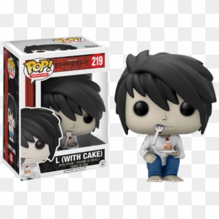 L With Cake Pop Vinyl Figure - L With Cake Funko Pop, HD Png Download