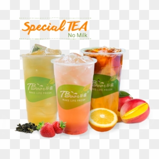 荔枝青柠绿茶lychee Lime Green Tea 百香水果茶fresh Passion Fruit - Non-alcoholic Beverage, HD Png Download