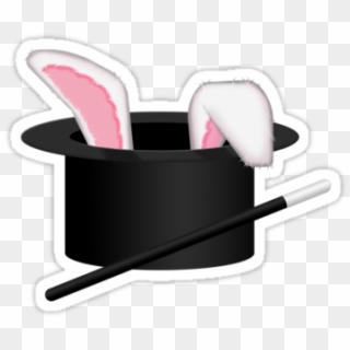 #magic #magician #hat #bunny #freetoedit - Rabbit In Hat Clipart, HD Png Download