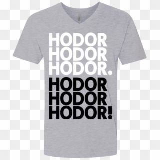 Get Over It Hodor Men's Premium V Neck - Active Shirt, HD Png Download