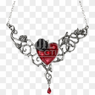 Heart Gothic Necklace, HD Png Download