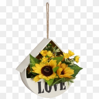 American Wrought Iron Wall Hanging Flower Pot Wall - African Daisy, HD Png Download