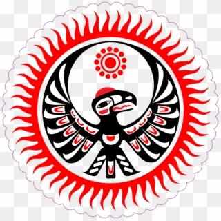 Native American Image Of Eagle And Sun Sticker - Native American Sun Art, HD Png Download