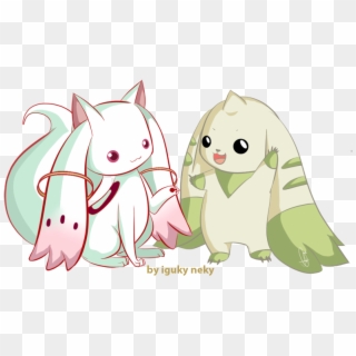 Kyubey & Terriermon - Terriermon Kyubey, HD Png Download