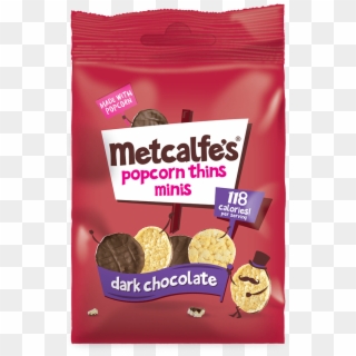 Dark Chocolate Popcorn Thins Minis - Metcalfe Popcorn, HD Png Download