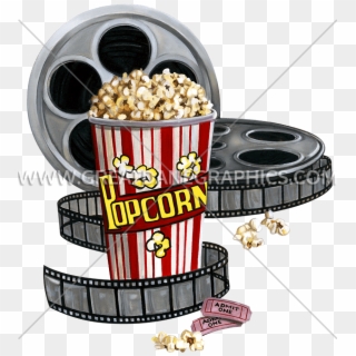Image Transparent Stock Popcorn And Movie Clipart - Transparent Movie Popcorn, HD Png Download